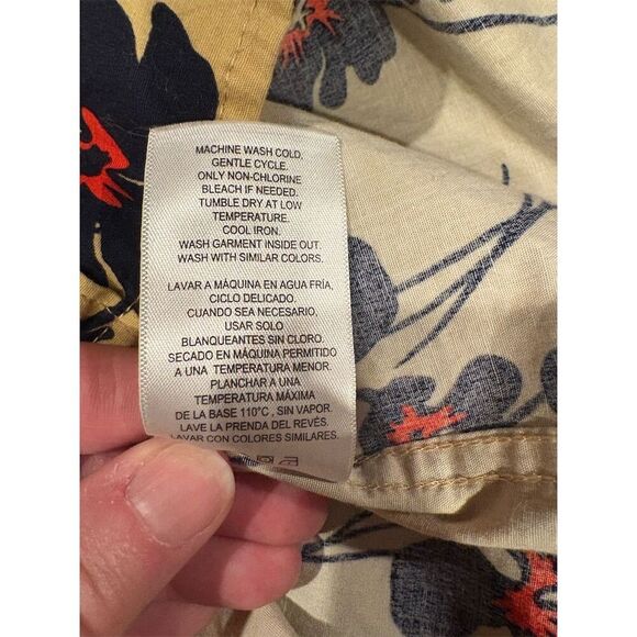 Hurley Men's Floral Short Sleeve Button-Down Shirt Size L Multicolor - Picture 9 of 9